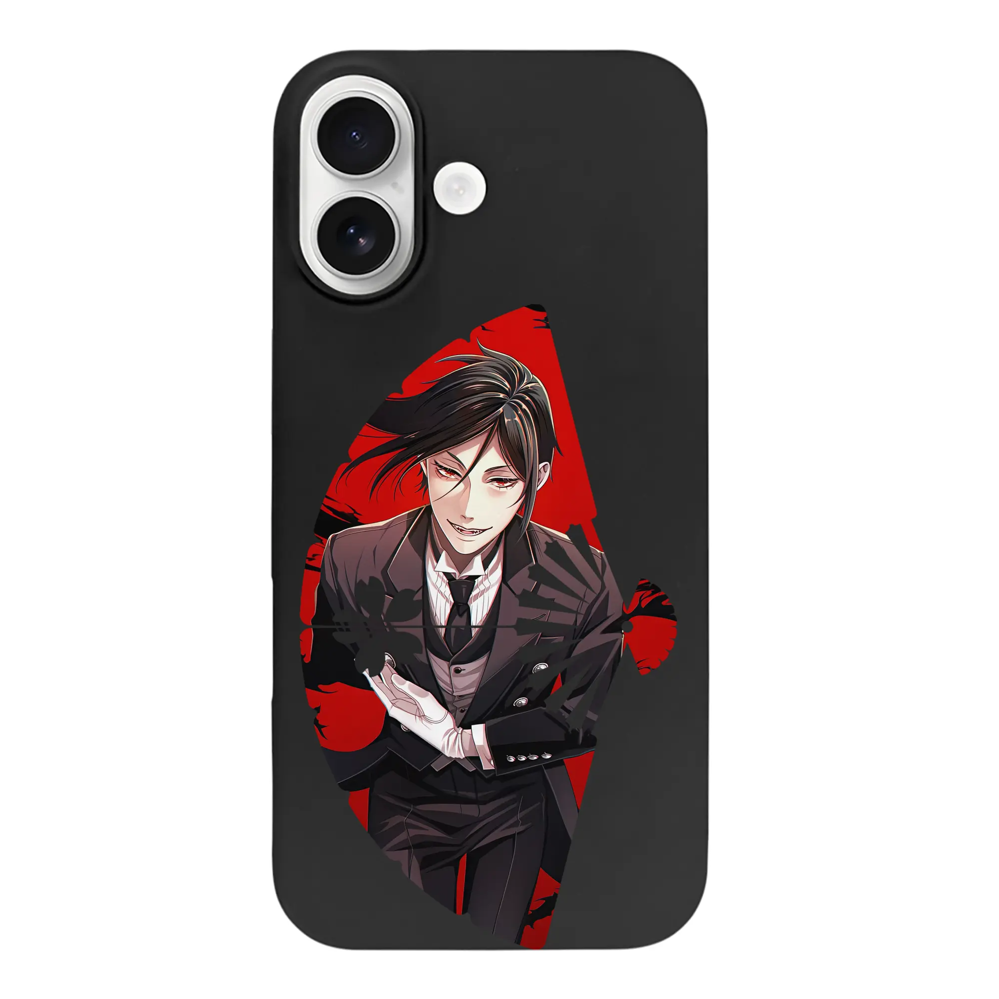 黒執事 グッズ,セバスチャン・ミカエリス - iPhone 17 シリーズ シリコンケース 薄型 耐衝撃 指紋防止 ソフトタッチカバー 精密フィット 傷防止 保護ケース iPhone 17/17 Air/17 Pro/17 Pro Max 対応